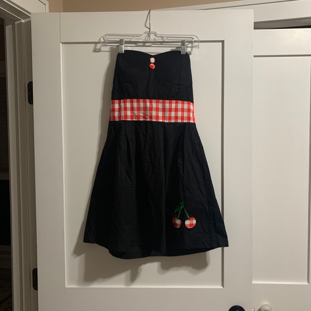 Sourpuss Strapless Dress with 🍒